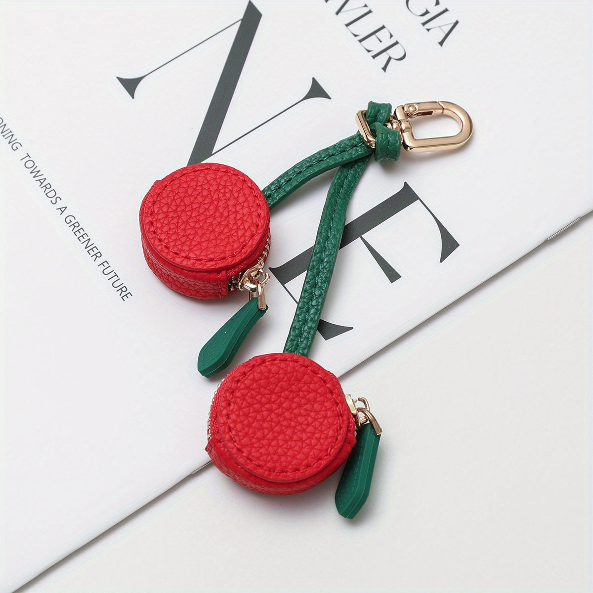 Mini Fruit Shape Coin Purse with Keychain, Cute Portable Storage Pouch for Coins, Earphones, Cards and Small Items, Lightweight Bag Charm for Daily Outings, Travel and Commute, Perfect Fashion Accessory and Gift for All Ages