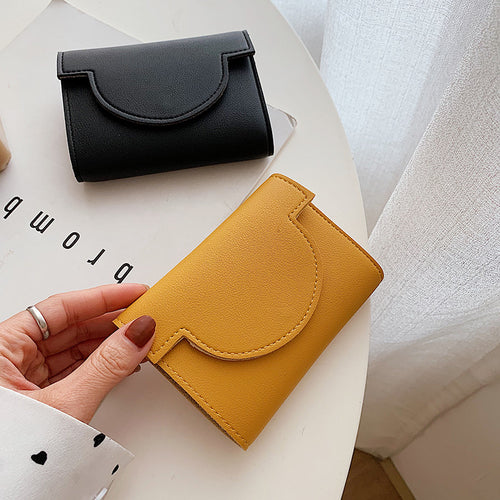 2026 New Recommended Simple Short Wallet for Women, New Ultra-thin Fresh Style Folding Buckle Fashion Coin Purse and Card Holder