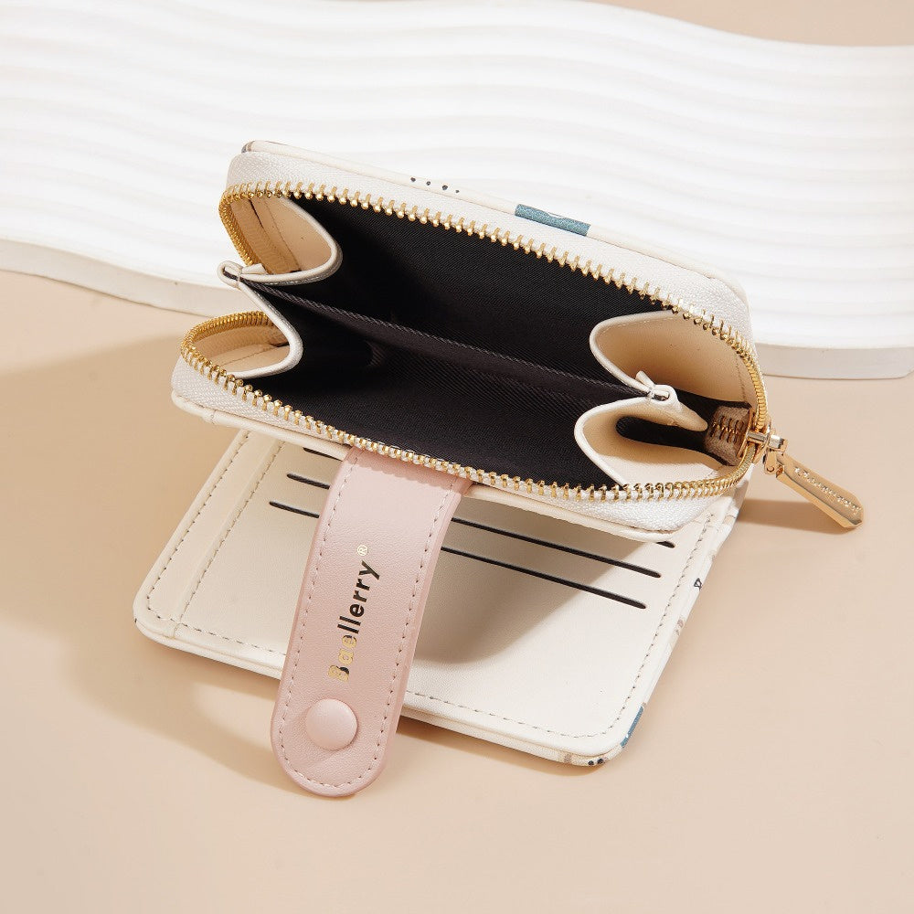 Women' & Retro Bear Snap Wallet with Zipper Coin Purse - Compact Crossbody Handbag Suitable for Teens, Lightweight Organizer, Minimalist Bear-Themed Accessory for, Travel, Daily Use (No Revision)