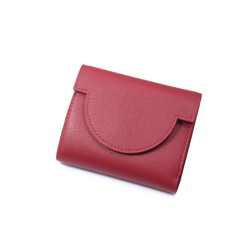 2026 New Recommended Simple Short Wallet for Women, New Ultra-thin Fresh Style Folding Buckle Fashion Coin Purse and Card Holder