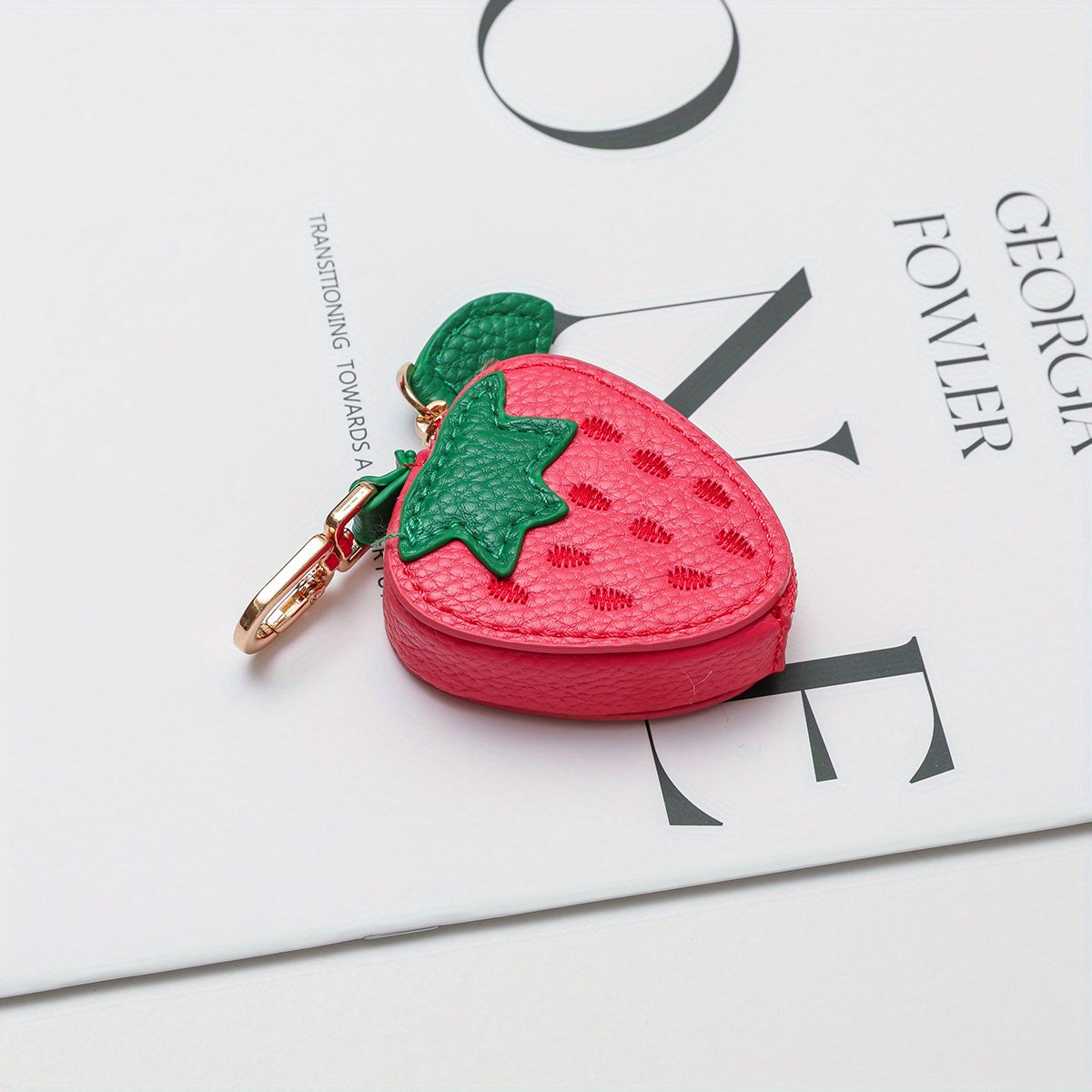 Mini Fruit Shape Coin Purse with Keychain, Cute Portable Storage Pouch for Coins, Earphones, Cards and Small Items, Lightweight Bag Charm for Daily Outings, Travel and Commute, Perfect Fashion Accessory and Gift for All Ages