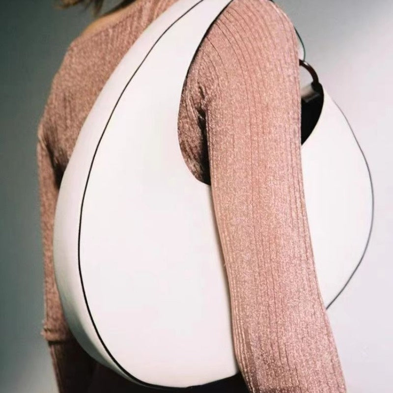 Italian Niche Crescent-Shaped Underarm Bag, Versatile 3-In-1 Shoulder\u002FArmy-Style\u002FCrossbody Bag, Spacious Commuter Bag, French Casual Design