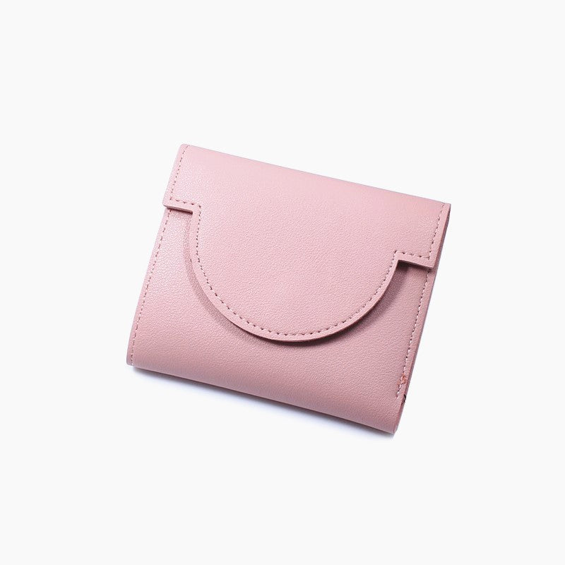 2026 New Recommended Simple Short Wallet for Women, New Ultra-thin Fresh Style Folding Buckle Fashion Coin Purse and Card Holder