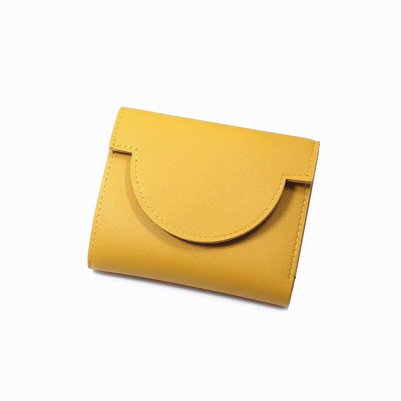2026 New Recommended Simple Short Wallet for Women, New Ultra-thin Fresh Style Folding Buckle Fashion Coin Purse and Card Holder