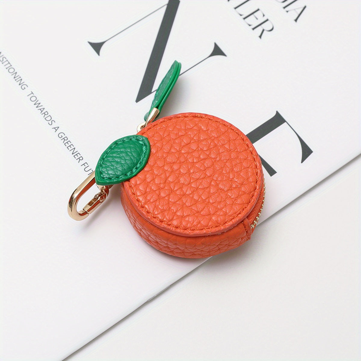 Mini Fruit Shape Coin Purse with Keychain, Cute Portable Storage Pouch for Coins, Earphones, Cards and Small Items, Lightweight Bag Charm for Daily Outings, Travel and Commute, Perfect Fashion Accessory and Gift for All Ages