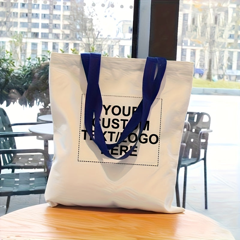 Colorful Tote Bag Colorful Tote Bag, Canvas Bag with Custom Logo and Text, Foldable Shopping Bag, Printed Logo Canvas Bag for Advertising Campaigns, Personalized Birthday Gift for Women, Bridesmaid Gift Bag for Weddings