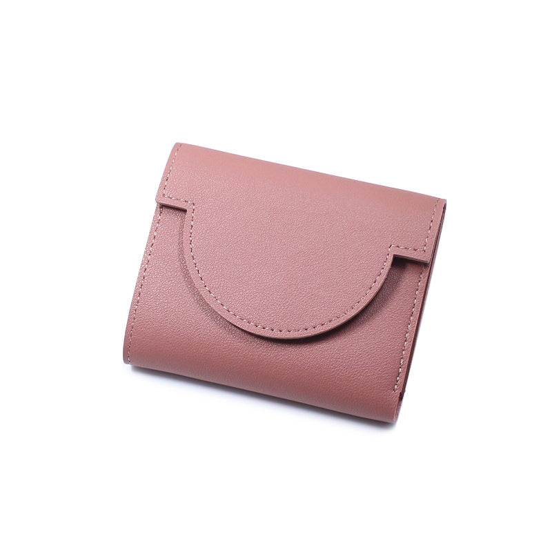 2026 New Recommended Simple Short Wallet for Women, New Ultra-thin Fresh Style Folding Buckle Fashion Coin Purse and Card Holder