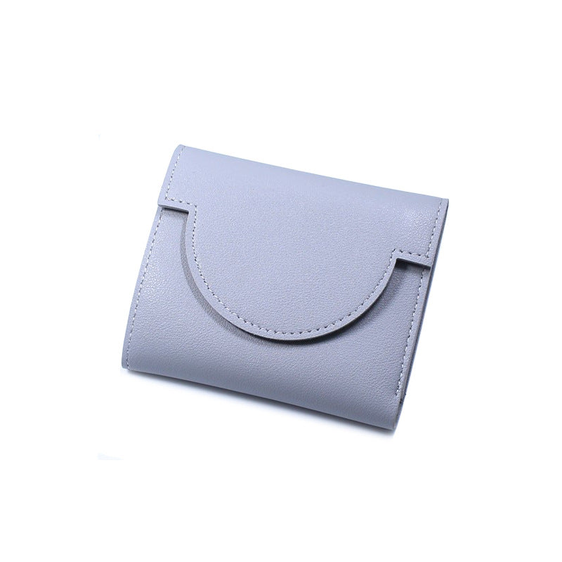 2026 New Recommended Simple Short Wallet for Women, New Ultra-thin Fresh Style Folding Buckle Fashion Coin Purse and Card Holder