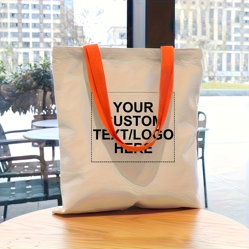 Colorful Tote Bag Colorful Tote Bag, Canvas Bag with Custom Logo and Text, Foldable Shopping Bag, Printed Logo Canvas Bag for Advertising Campaigns, Personalized Birthday Gift for Women, Bridesmaid Gift Bag for Weddings