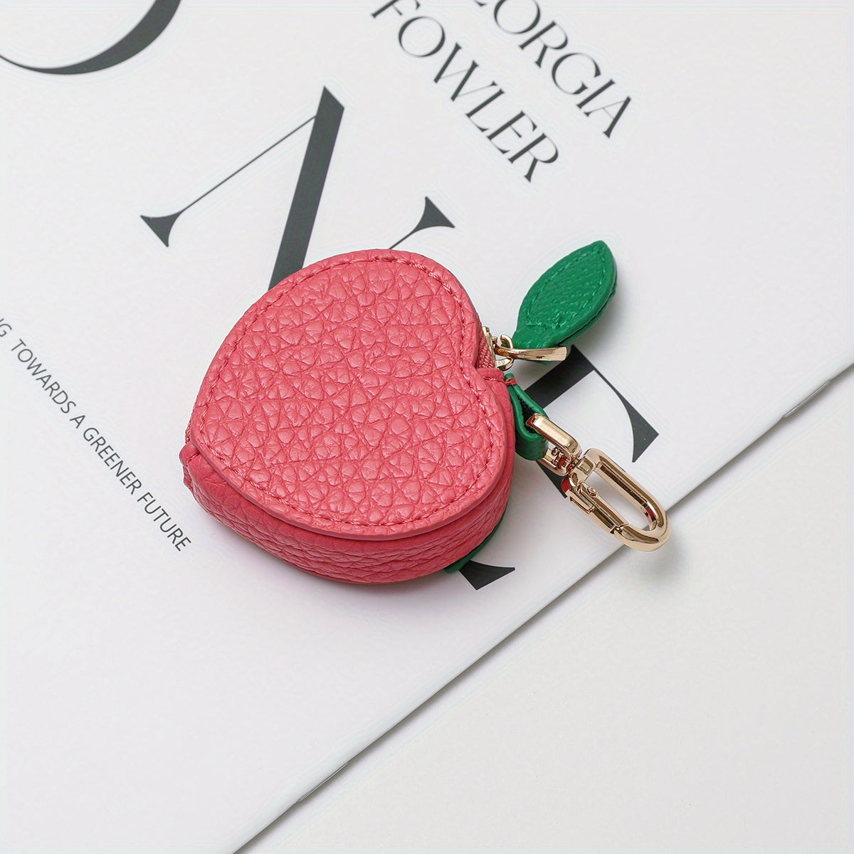 Mini Fruit Shape Coin Purse with Keychain, Cute Portable Storage Pouch for Coins, Earphones, Cards and Small Items, Lightweight Bag Charm for Daily Outings, Travel and Commute, Perfect Fashion Accessory and Gift for All Ages